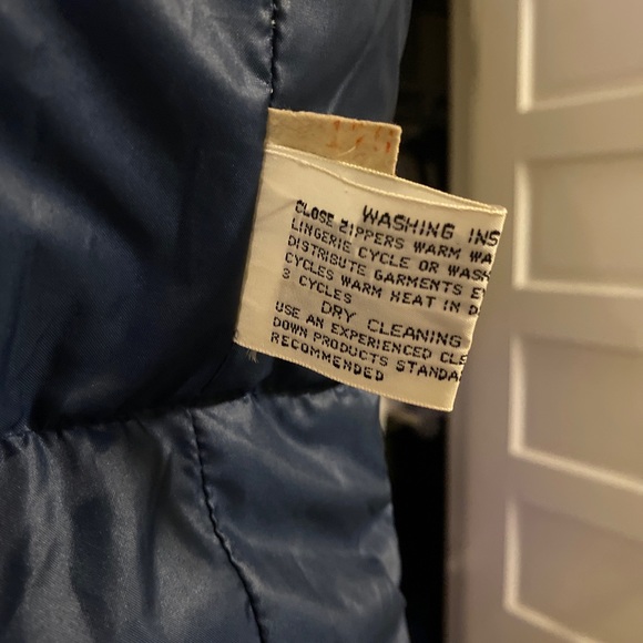 Vintage Brian Gregory Alaska D&L Products Down Zip Jacket Navy Blue Mens M - Picture 4 of 8